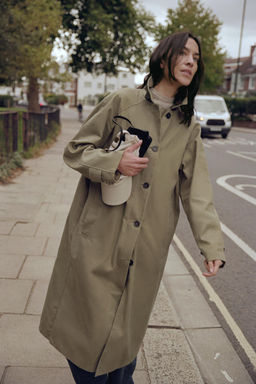 ZW COLLECTION LIMITED EDITION WAXED TRENCH COAT - Zara фото 2