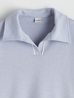 Polo Yaka K?z ?ocuk Sweatshirt