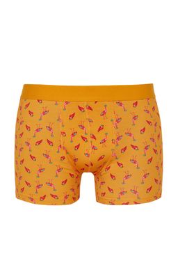 TRENDYOL MAN Cok Renkli 3lu Tropikal Desenli-Duz Paket Pamuklu Boxer TMNSS23BX00009 - Trendyolmilla фото 4