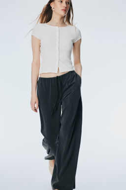 Pantal?n de sarga con cord?n de ajuste - H&m фото 6