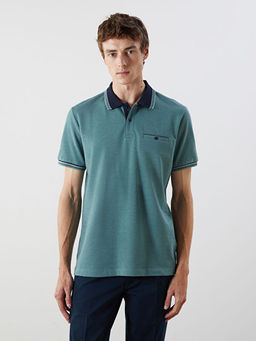 Polo Yaka Merserize G?r?n?ml? Erkek Ti??rt