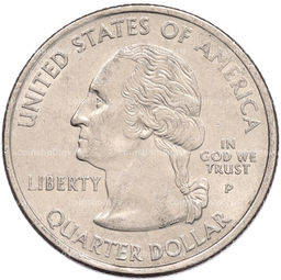 Монета 1/4 доллара (25 центов) 2006 года P США Штаты и территории  Небраска