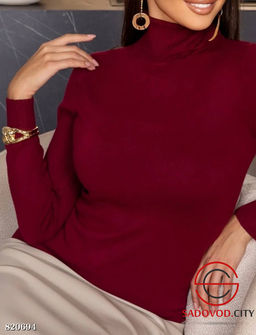 Женская водолазка однотонная