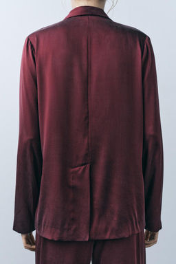 SILK PYJAMA SHIRT - Zara фото 4