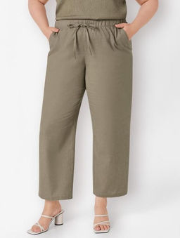 Брюки из льна и хлопка ESMARA  фото 7