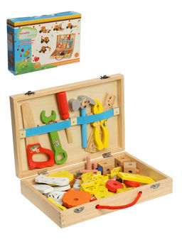 Набор инструментов детский "Собери животных", деревянный конструктор