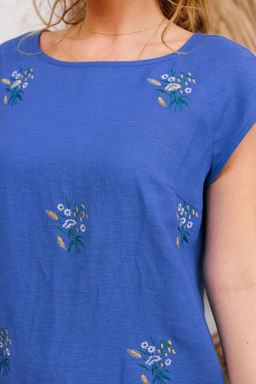 Платье AMORI 9797 василек  фото 2