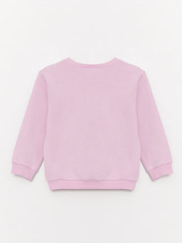 Bisiklet Yaka Uzun Kollu Bask?l? K?z Bebek Sweatshirt 2li