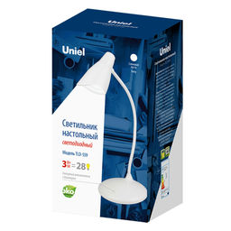 TLD-559 Ivory/LED/280Lm/5000K/Dimmer Светильник настольный, 3W. Сенсорный выключатель. Белый. ТМ Uniel