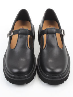 06-DLG02-1 BLACK Туфли женские (натуральная кожа)