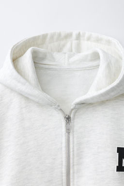 SUDADERA CREMALLERA CAPUCHA / Gris vigor? - Zara фото 4