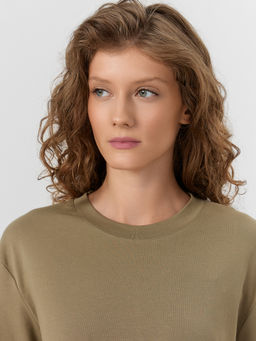 Лонгслив женский хаки - Mark formelle фото 4