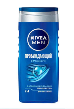 NIVEA SHOWER гель д/душа д/Мужчин 250мл Пробуждающий