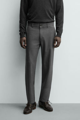 PANTAL?N CHINO ESTRUCTURA CONFORT / Gris / Natural - Zara фото 11