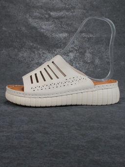 08-PED173-1 BEIGE Босоножки женские (натуральная кожа)