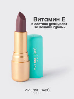 Vivienne Sabo Губная помада Nude Createur тон 19 серо-сливовый  фото 5