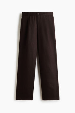 Pantal?n en mezcla de lino Relaxed Fit