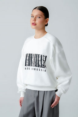 Арт. 151-35 Свитшот женский 44-50 (4 шт) Цвет:молочный - Калинка фото 20