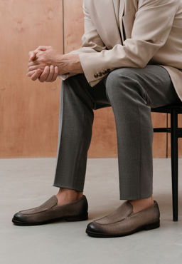 Бежевые мужские лоферы - Mascotte фото 13