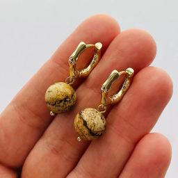 Серьги из песочной Яшмы - Радуга самоцветов фото 2