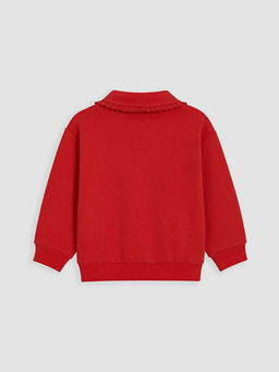 Polo Yaka K?z ?ocuk Kal?n Sweatshirt - Waikiki фото 3