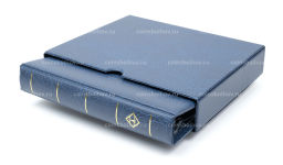 Альбом для монет без листов с защитным шубером формат Optima F Синий (LEUCHTTURM 302912)