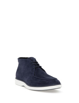 Lacivert %100 Deri Casual Ayakkab_