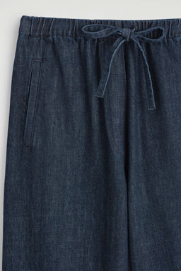 PANTAL?N DENIM WIDE LEG CROP - H&m фото 4