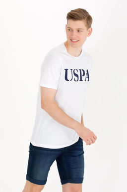 U. S. Polo Assn Мужская белая базовая футболка с круглым вырезом