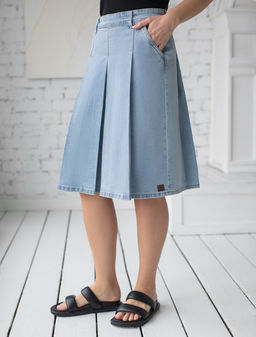 VILATTE / Джинсовая юбка  фото 5