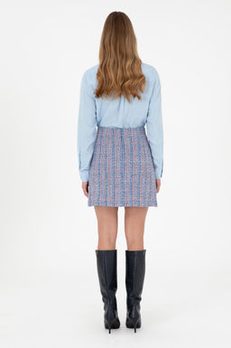 Женская синяя тканая юбка Неожиданная скидка в корзине - U.s. polo assn фото 4