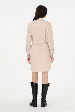 Женское тканое платье в песочную полоску - U.s. polo assn фото 4