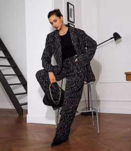 Костюм #КТ2793, чёрный,серый - Dommod фото 4