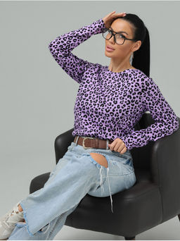 Лонгслив Леопард женский коричневый - София фото 27