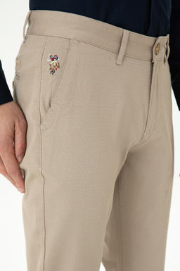 U. S. Polo Assn / Мужские темно-бежевые брюки из плотной ткани - U.s. polo assn фото 19