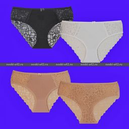 Цена за 5 шт. Трусы женские Турция кружевная попа арт. 83004 (84004) 3XL (50-52) - For you фото 6