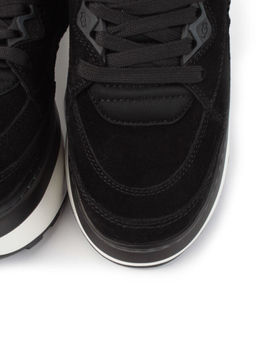 05-A9001-4 BLACK Кроссовки женские (натуральная замша)