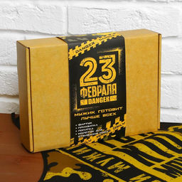 Большой кухонный набор Мужик готовит лучше (фартук, лопатка, отбивалка и прихватка) - Beauty fox фото 13