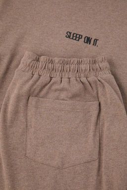 TRENDYOL MAN Lacivert Regular Fit Bask?l? Orme Pijama Tak?m? TMNAW24PT00005 - Trendyolmilla фото 35