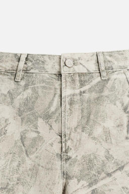 ABSTRACT PRINT RELAXED FIT BERMUDA SHORTS - Zara фото 8