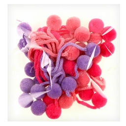 Декоративный элемент на верёвочке Настроение 2 шарика, d= 1,5 см, набор 18 шт., цвет МИКС - Simaland фото 3