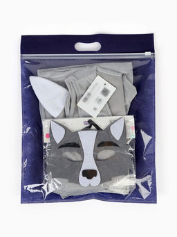 Карнавальный костюм «Волчонок», жилет, шорты, маска фетр, рост 92-116 см