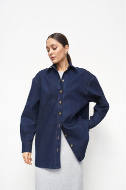 Рубашка DENIM Dark Blue - Erist store фото 5