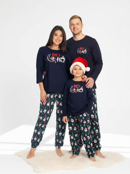 Пижама женская кулирка с брюками "ДЕД МОРОЗ"