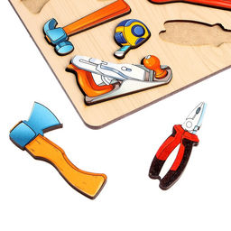 Рамка - вкладыш «Инструменты», 12 деталей