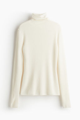 Jersey de cuello alto en mezcla de cachemira