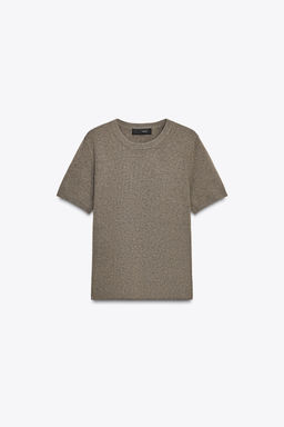 SOFT-TOUCH SHORT SLEEVE KNIT TOP - Zara фото 7