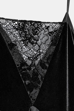 CONTRASTING SATIN MIDI DRESS