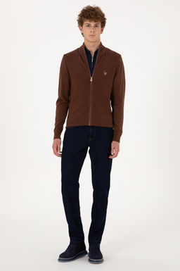 Erkek Kahverengi Basic Triko H_rka Sepette S_rpriz _ndirim - U.s. polo assn фото 4