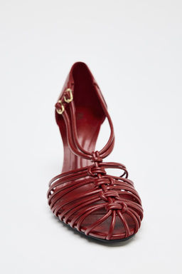 HIGH-HEEL CAGE SANDALS - Zara фото 5